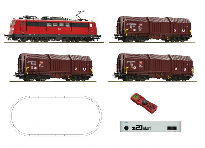 Digital starter set z21: Electric locomotive BR 151 and goods train, DB-AG<br /><a href='images/pictures/Roco/Roco-51293.jpg' target='_blank'>Full size image</a>
